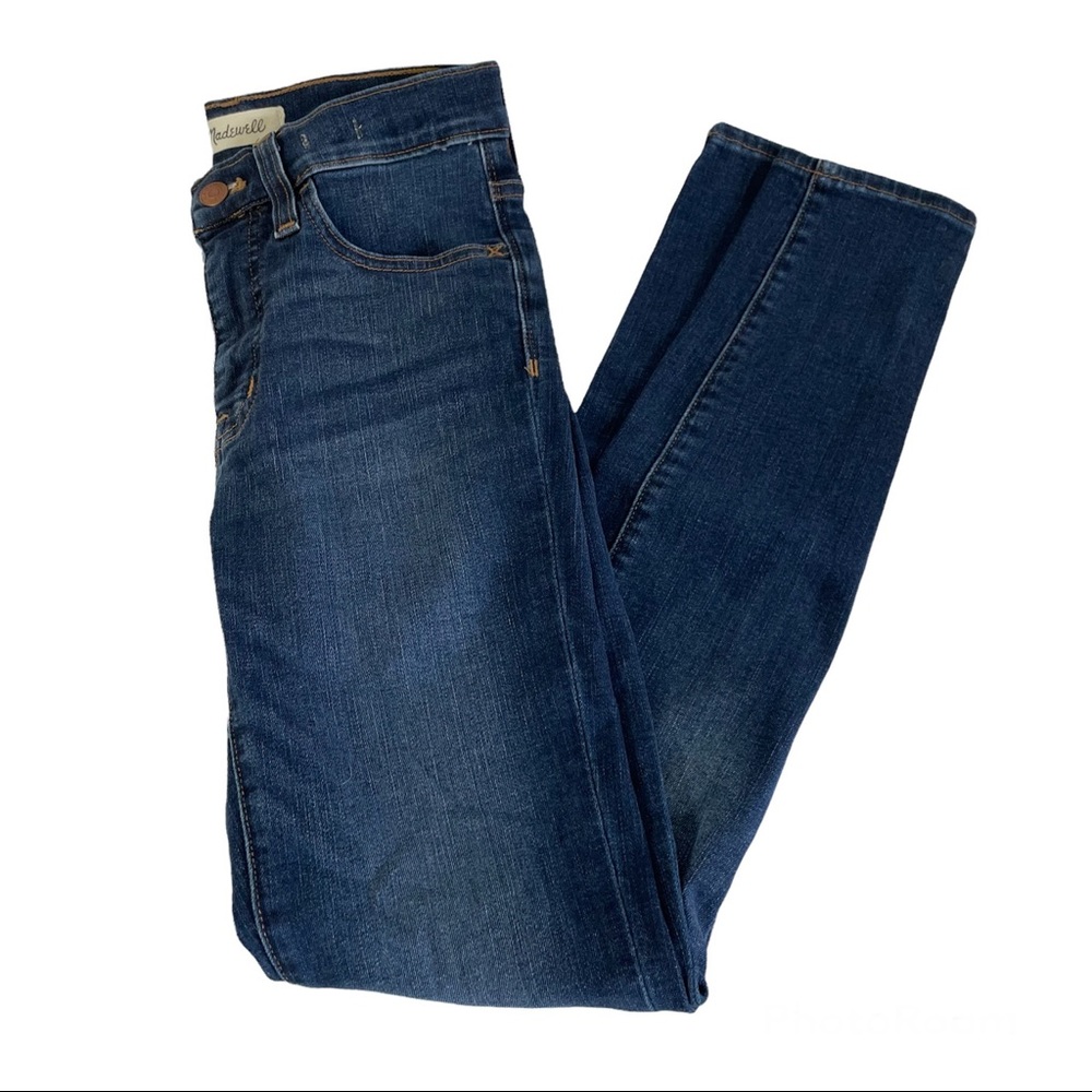 Madewell 9" mid-rise skinny women's jeans size 25 semi-dark wash